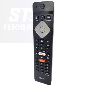CONTROLE REMOTO PHILIPS SMART/NETFLIX/YOUTUBE (LE-7721)