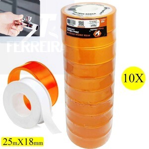 FITA VEDA ROSCA 25mX18mm 10 UND. (TRY-0132)