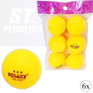KIT BOLINHAS DE PING PONG 6 UNIDADES (ATF-2601)